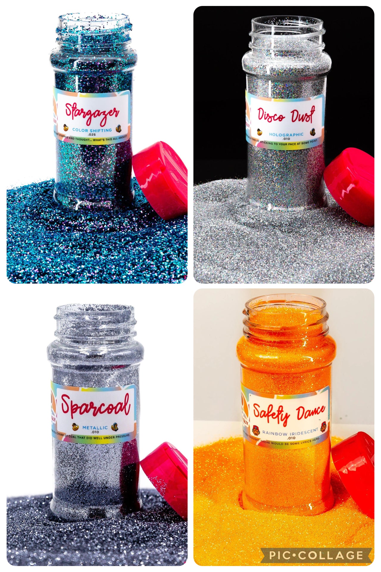 Custom Glitter Small (2 in) Hair Claw Clip