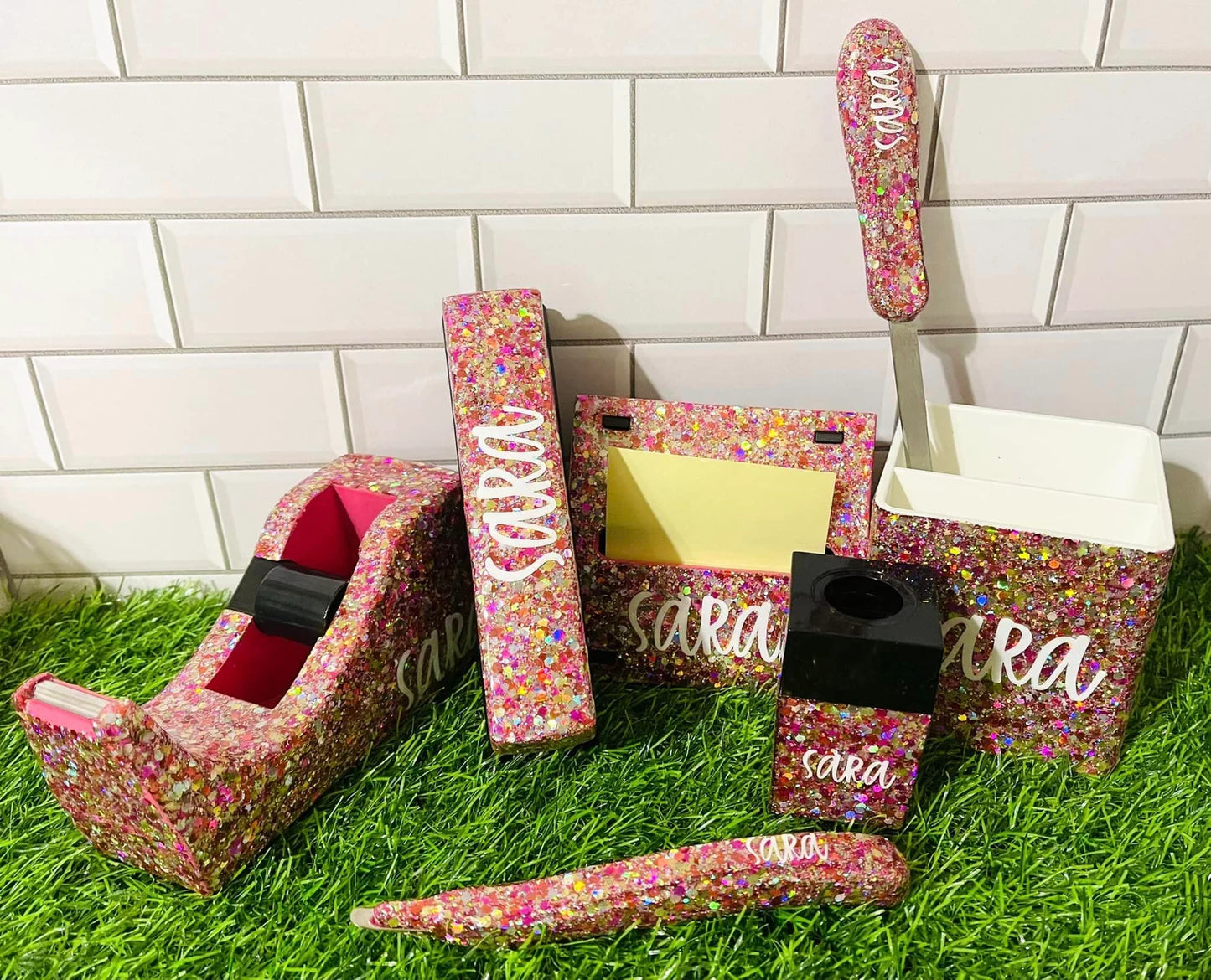 Glitter Office Supply Set