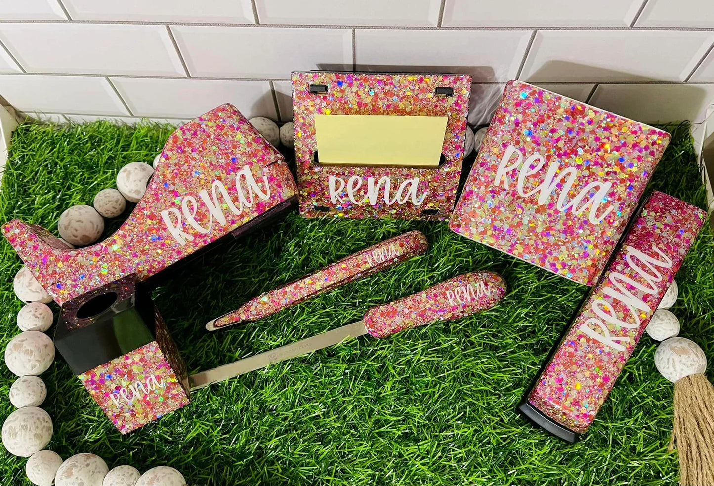 Glitter Office Supply Set