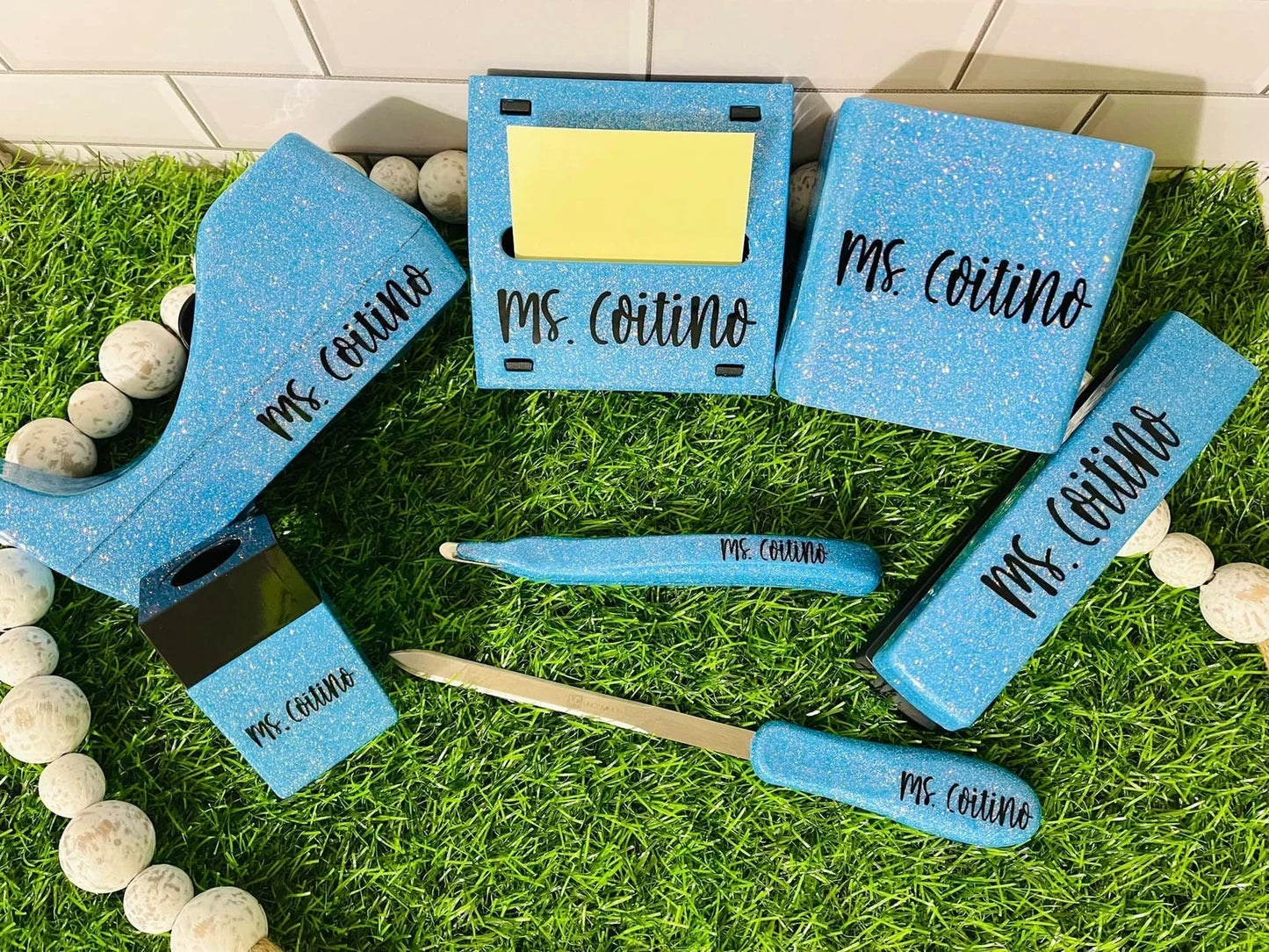 Glitter Office Supply Set