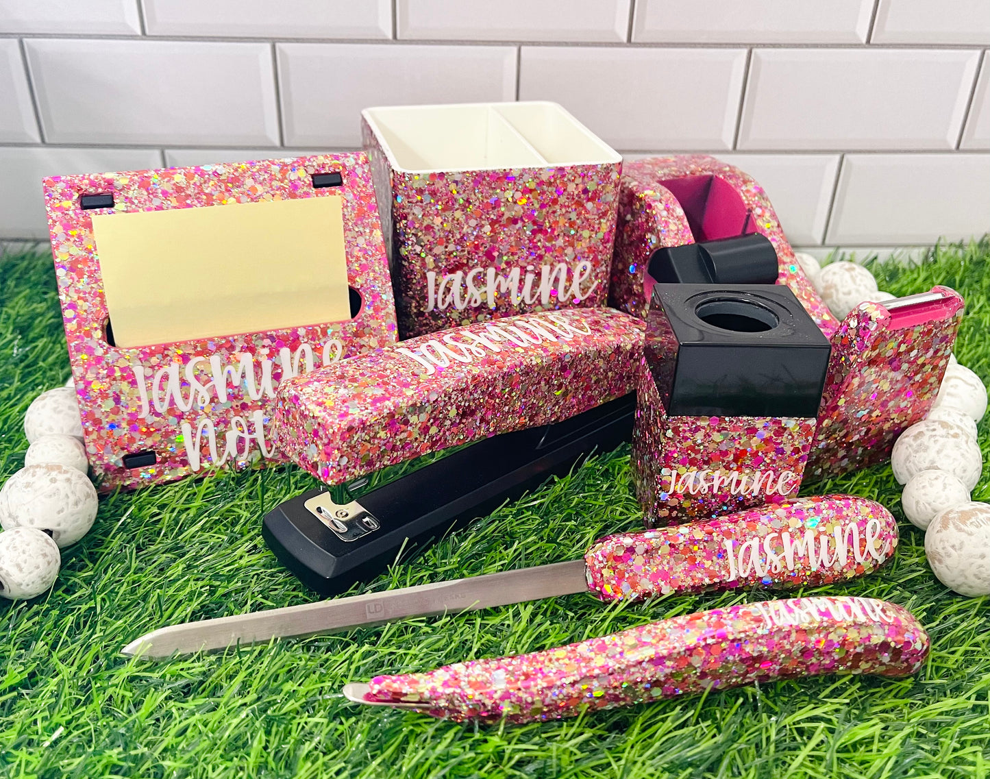 Glitter Office Supply Set