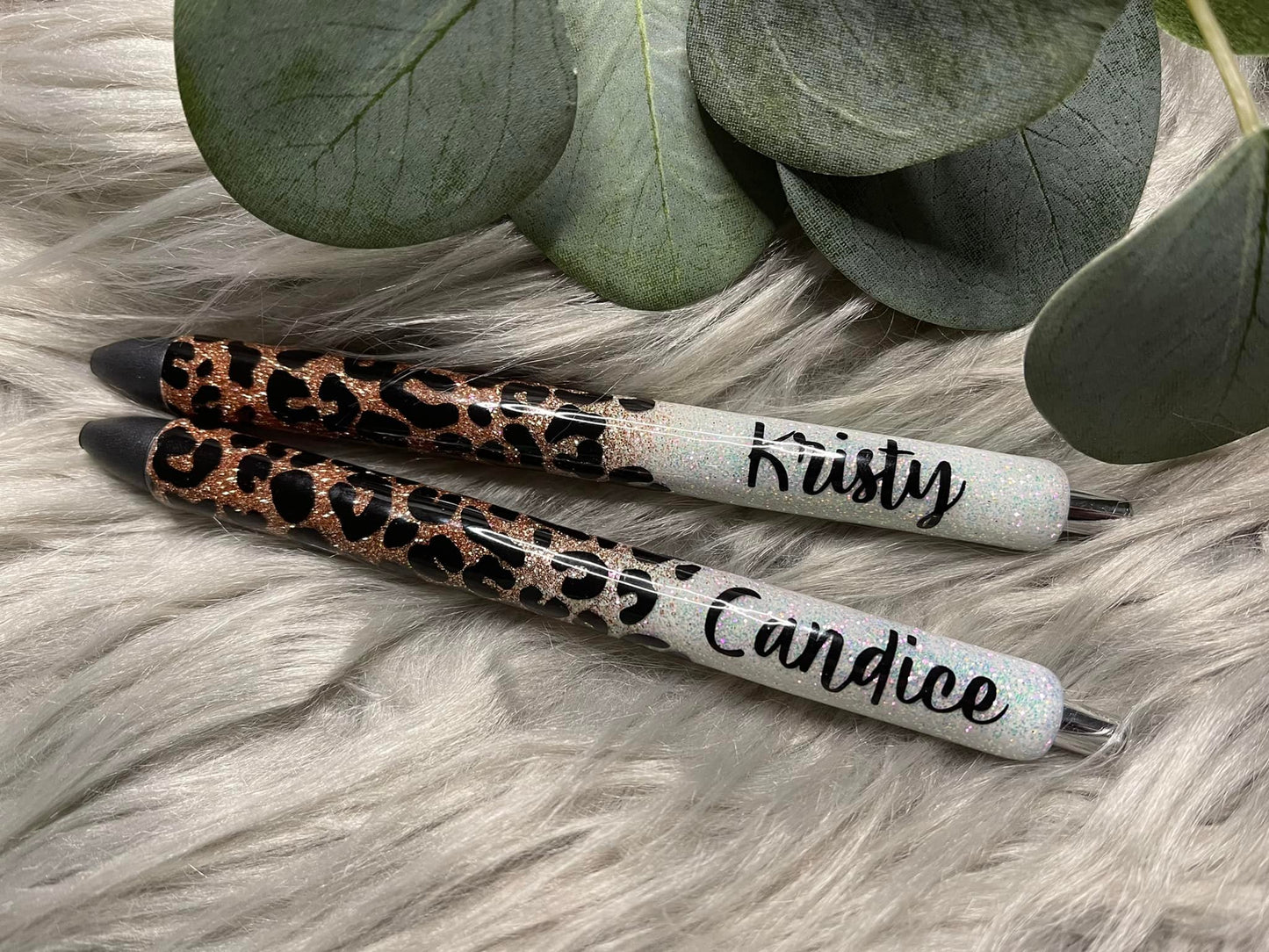 1/2 Leopard Glitter Pen