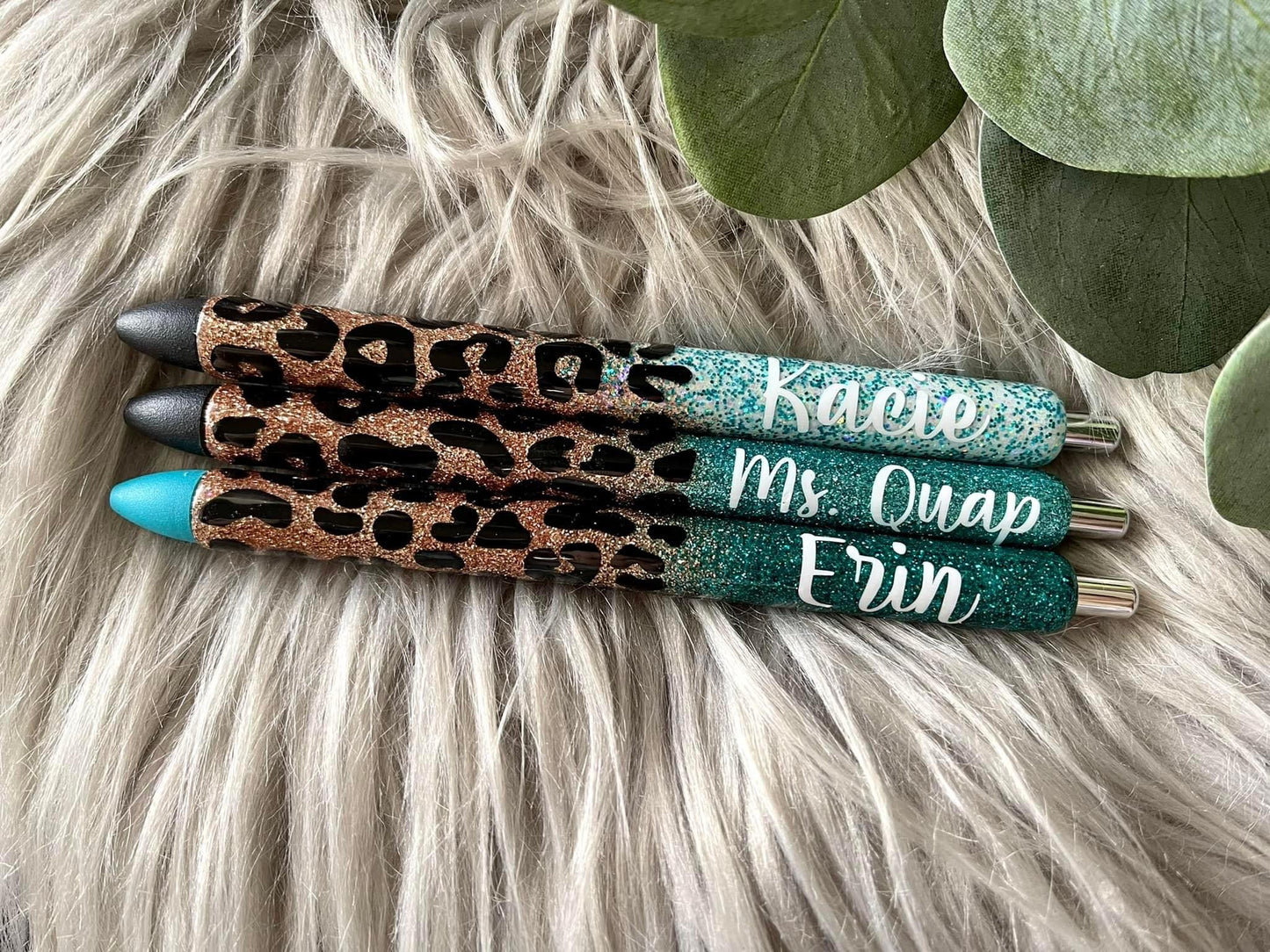 1/2 Leopard Glitter Pen