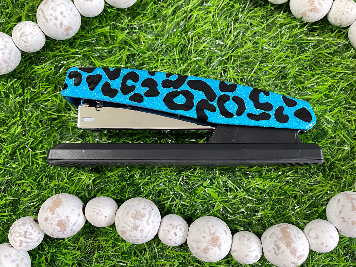 Full Leopard Print Glitter Office Supply Set