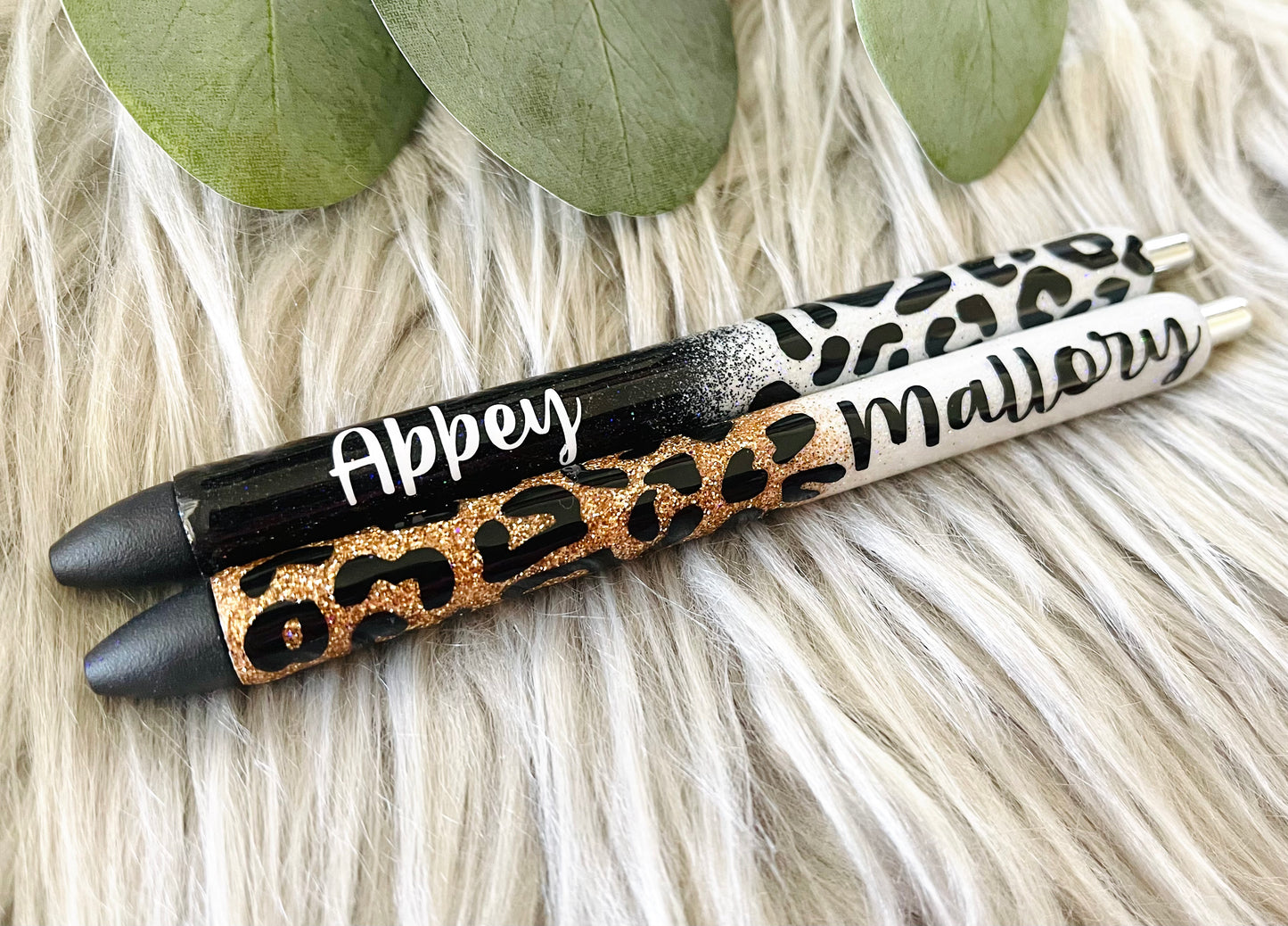 1/2 Leopard Glitter Pen