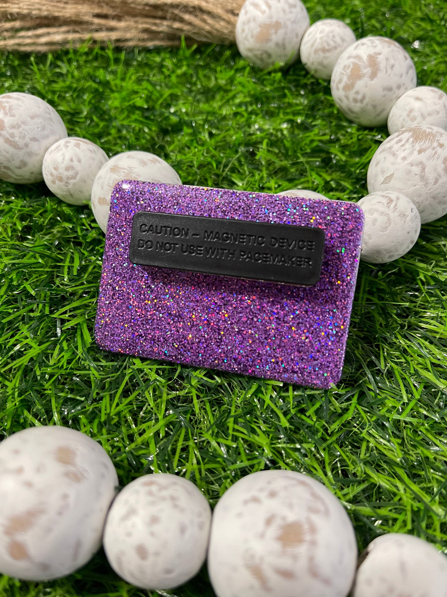 Custom Glitter Name Tag