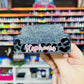 Full Leopard Glitter Business Card Holder