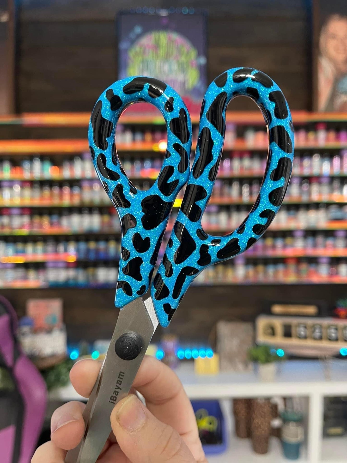 Full Leopard Glitter Scissors