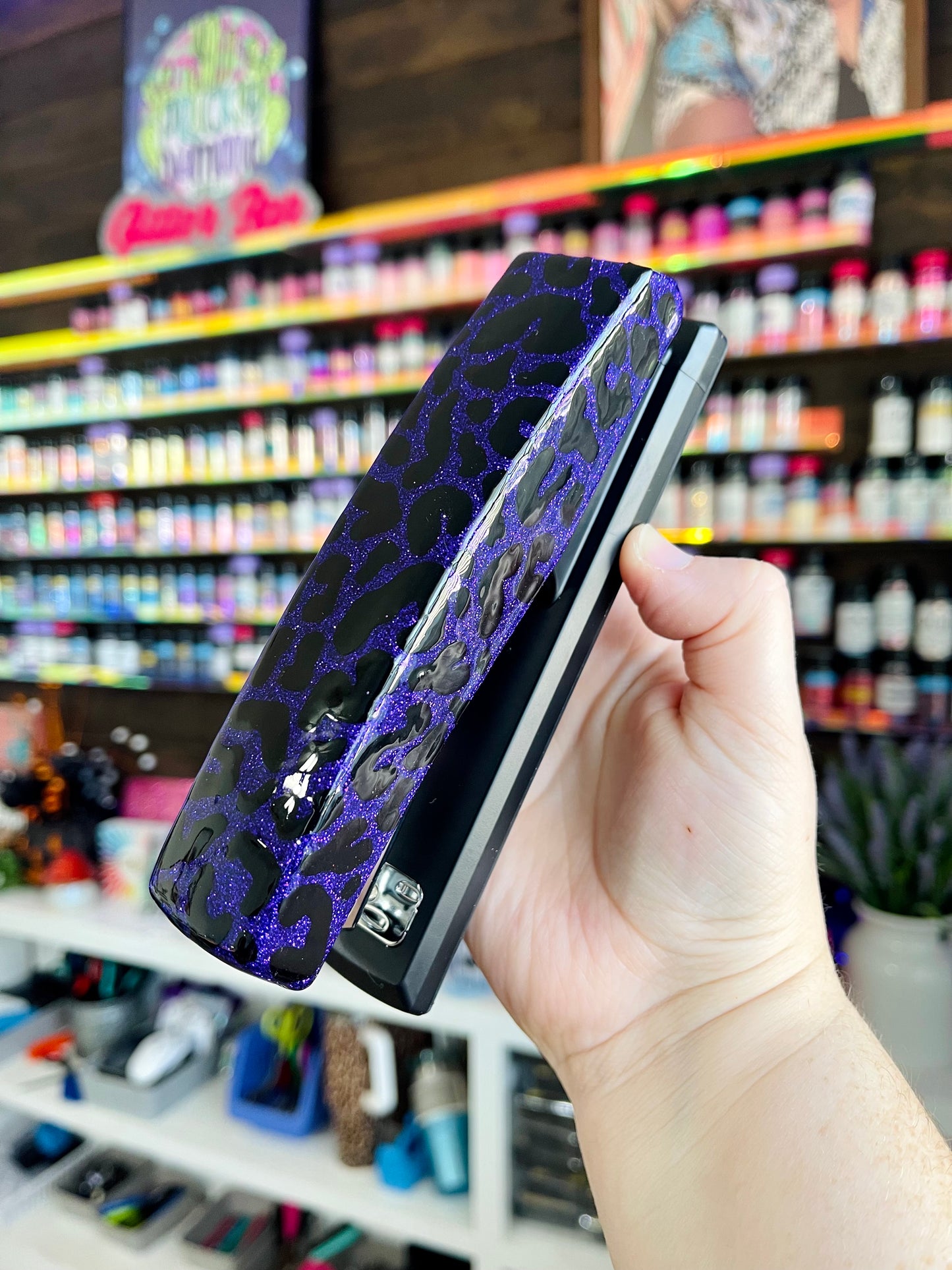 Full Leopard Glitter Stapler