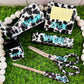 Full Cow Print Glitter Office Supply Set