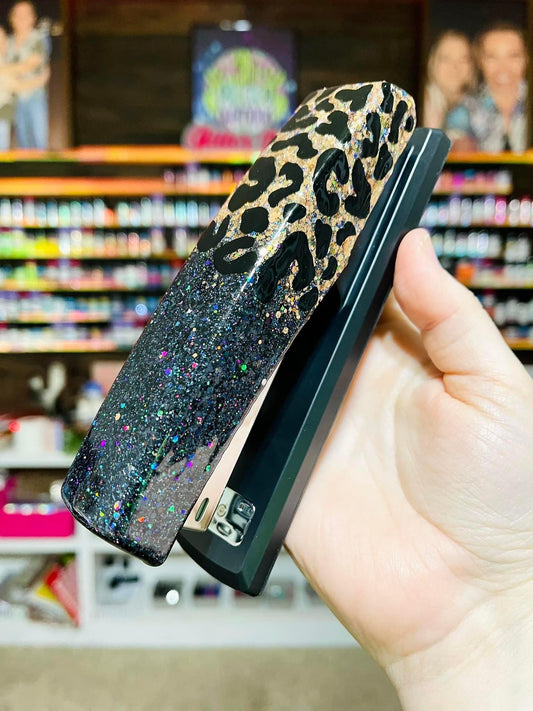 1/2 Leopard Glitter Stapler