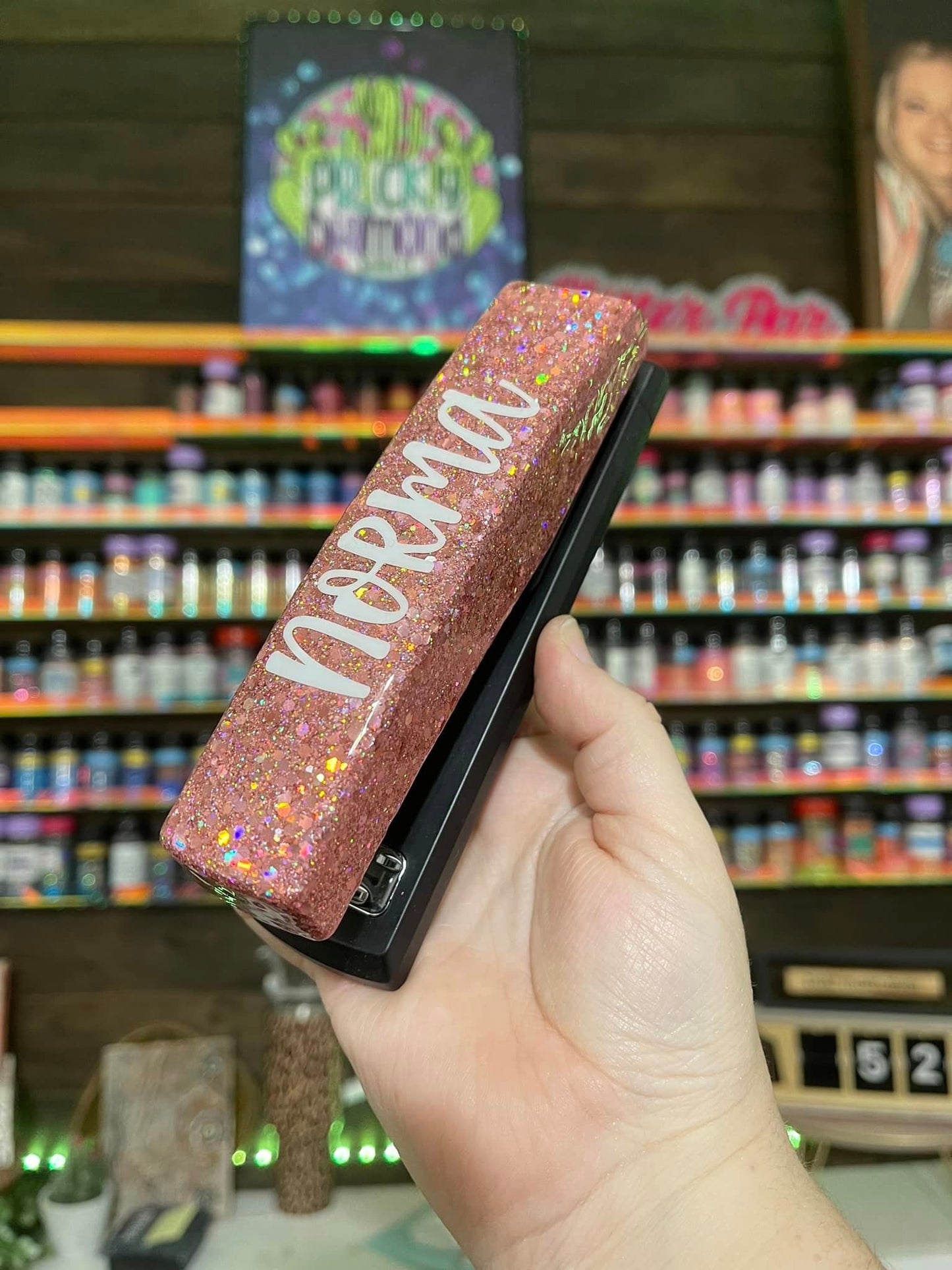 Single Color Glitter Stapler