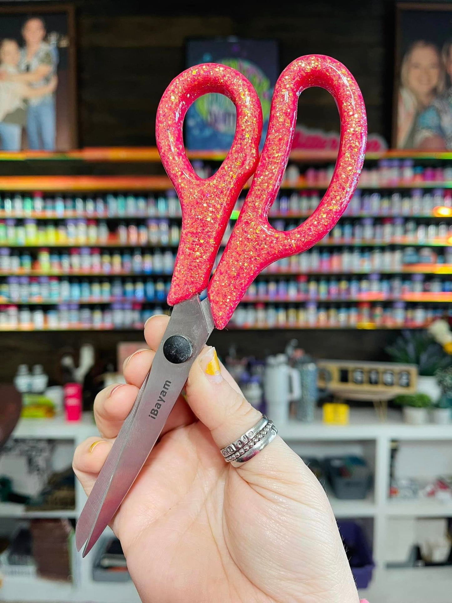 Single Color Glitter Scissors