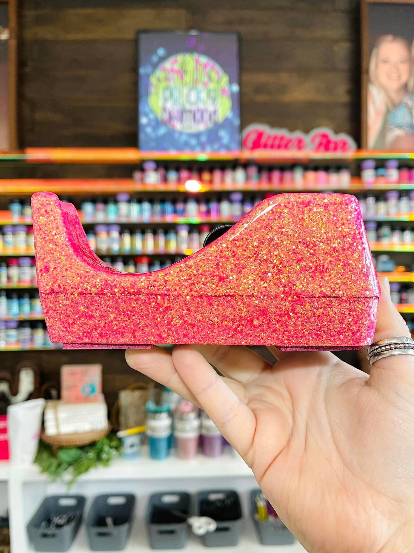 Single Color Glitter Tape Dispenser