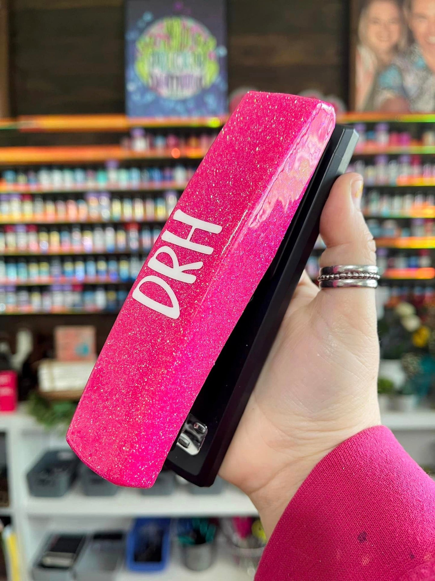 Single Color Glitter Stapler
