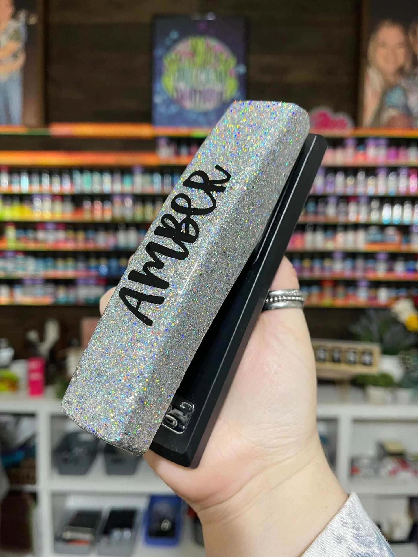 Single Color Glitter Stapler