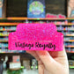 Single Color Glitter Business Card Holder