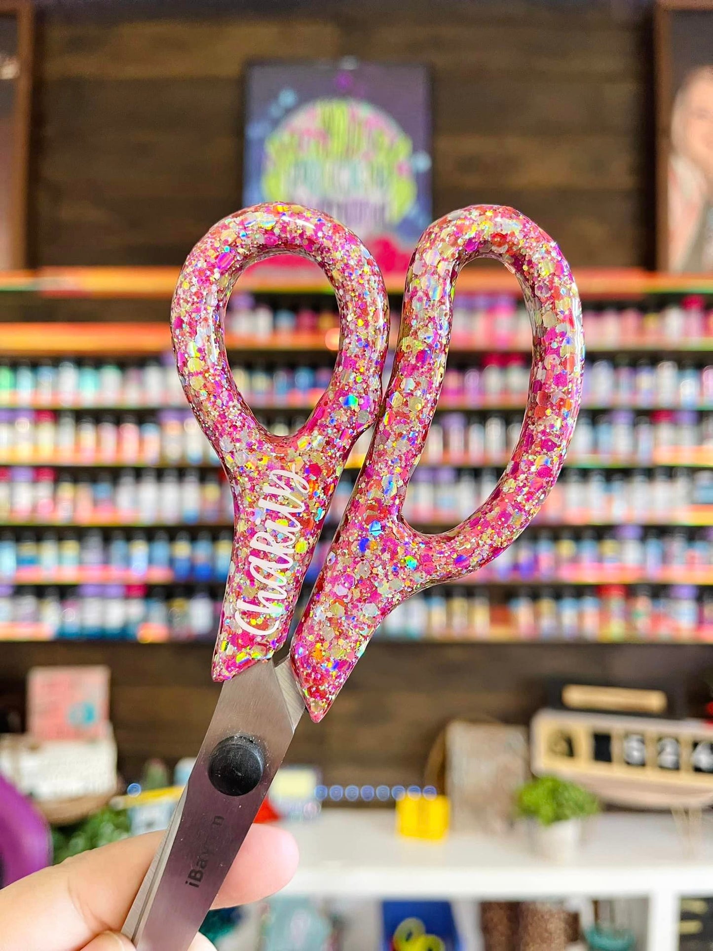 Single Color Glitter Scissors
