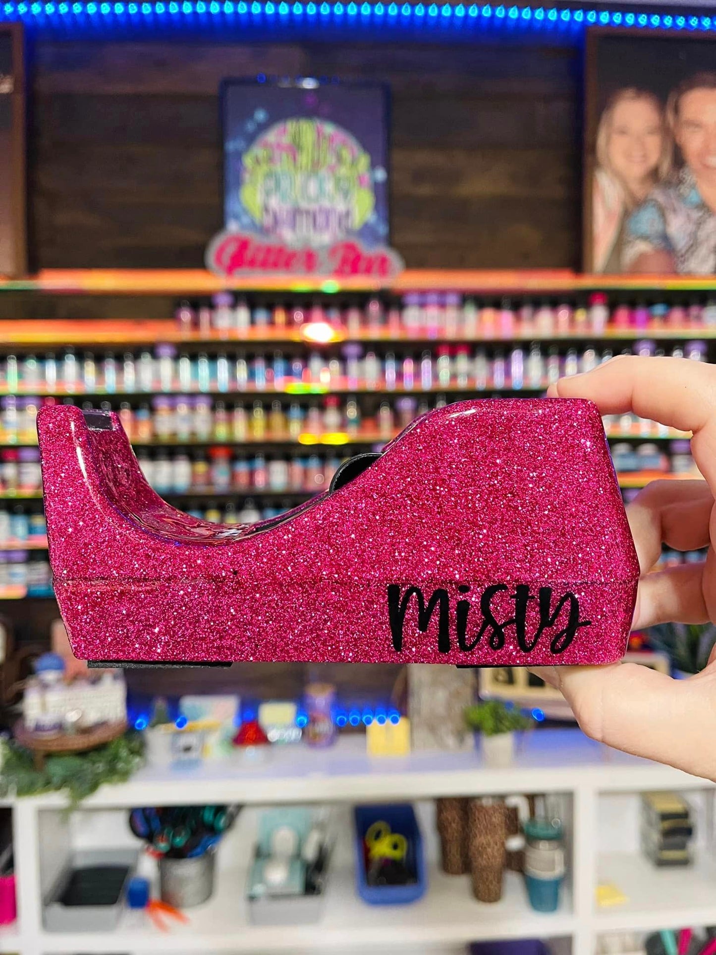 Single Color Glitter Tape Dispenser