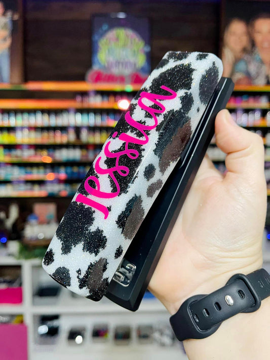 Full Cow Print Glitter Stapler