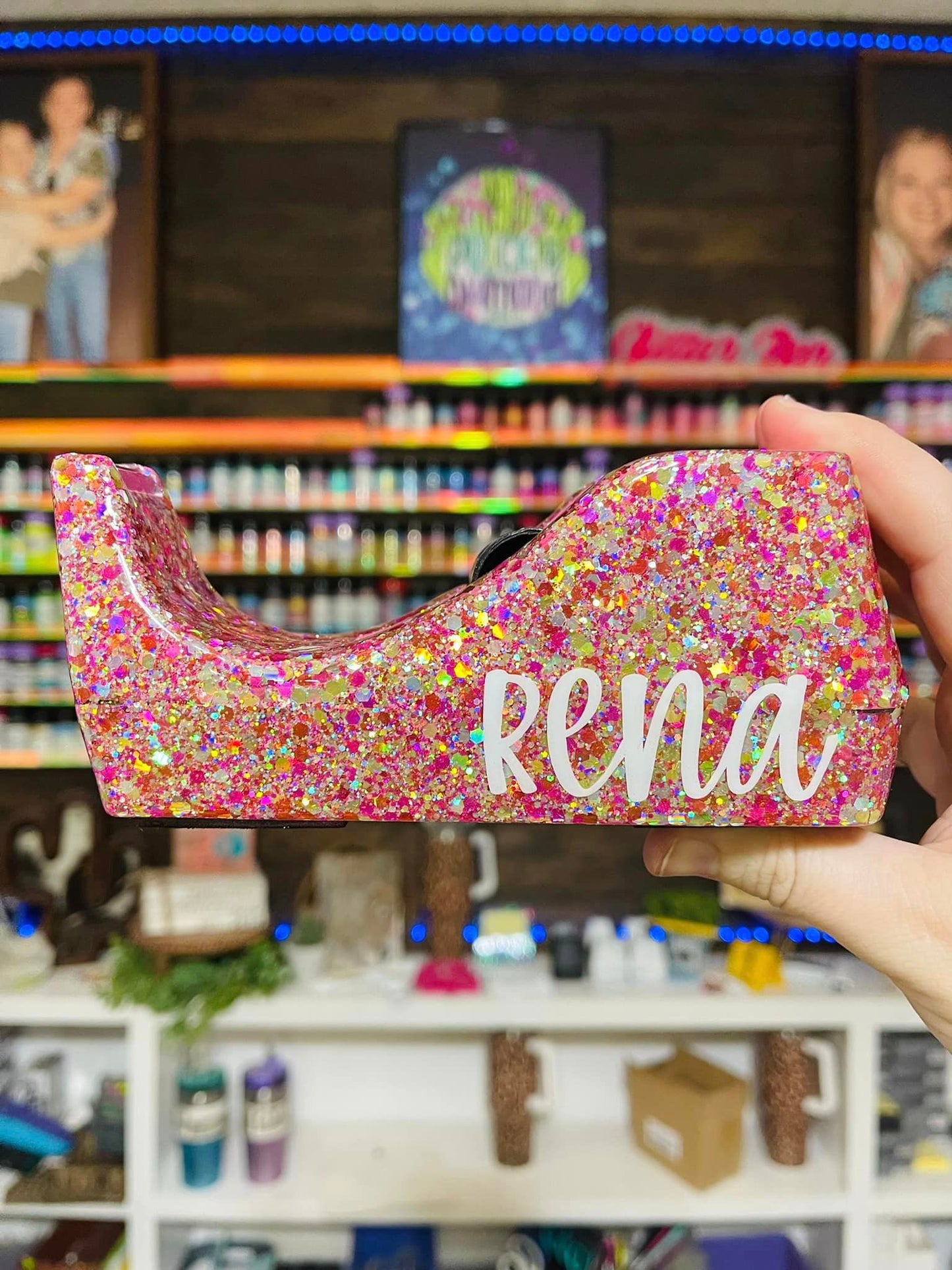 Single Color Glitter Tape Dispenser