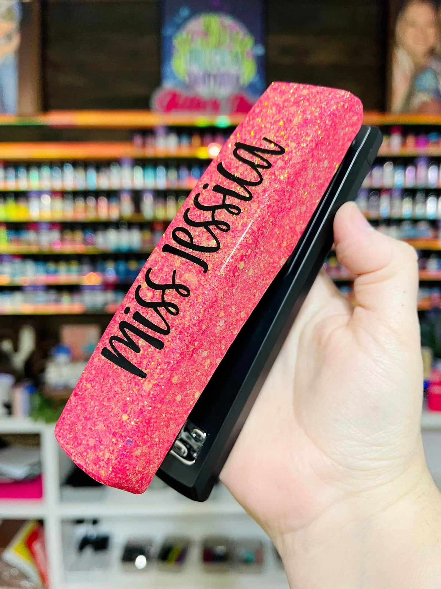 Single Color Glitter Stapler