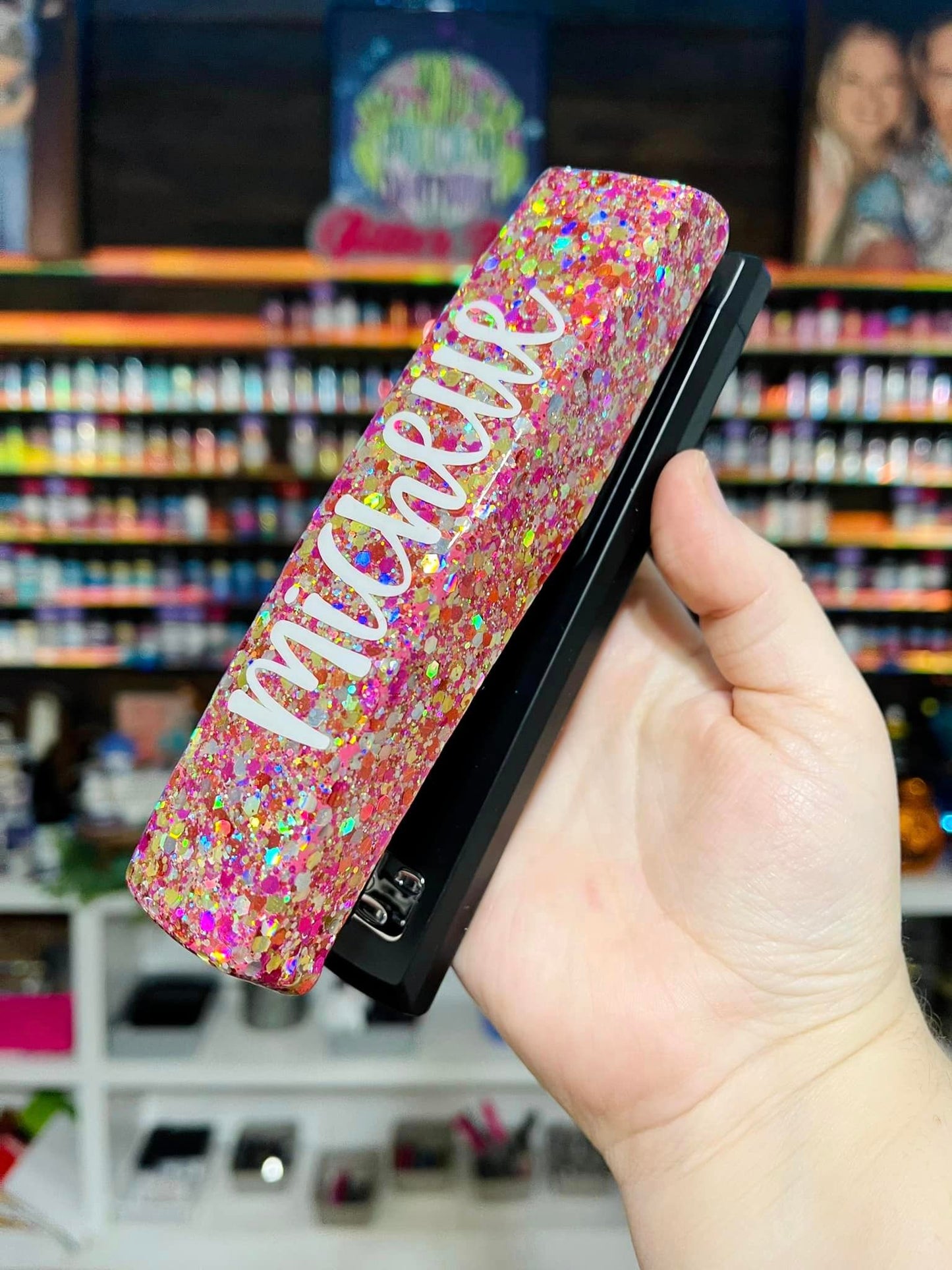 Single Color Glitter Stapler