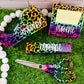 Full Leopard & Rainbow Print Glitter Office Supply Set