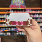 Full Cow Print Glitter Business Card Holder