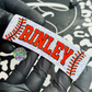 Custom Baseball/Softball Glitter Large (4 in) Hair Claw Clip