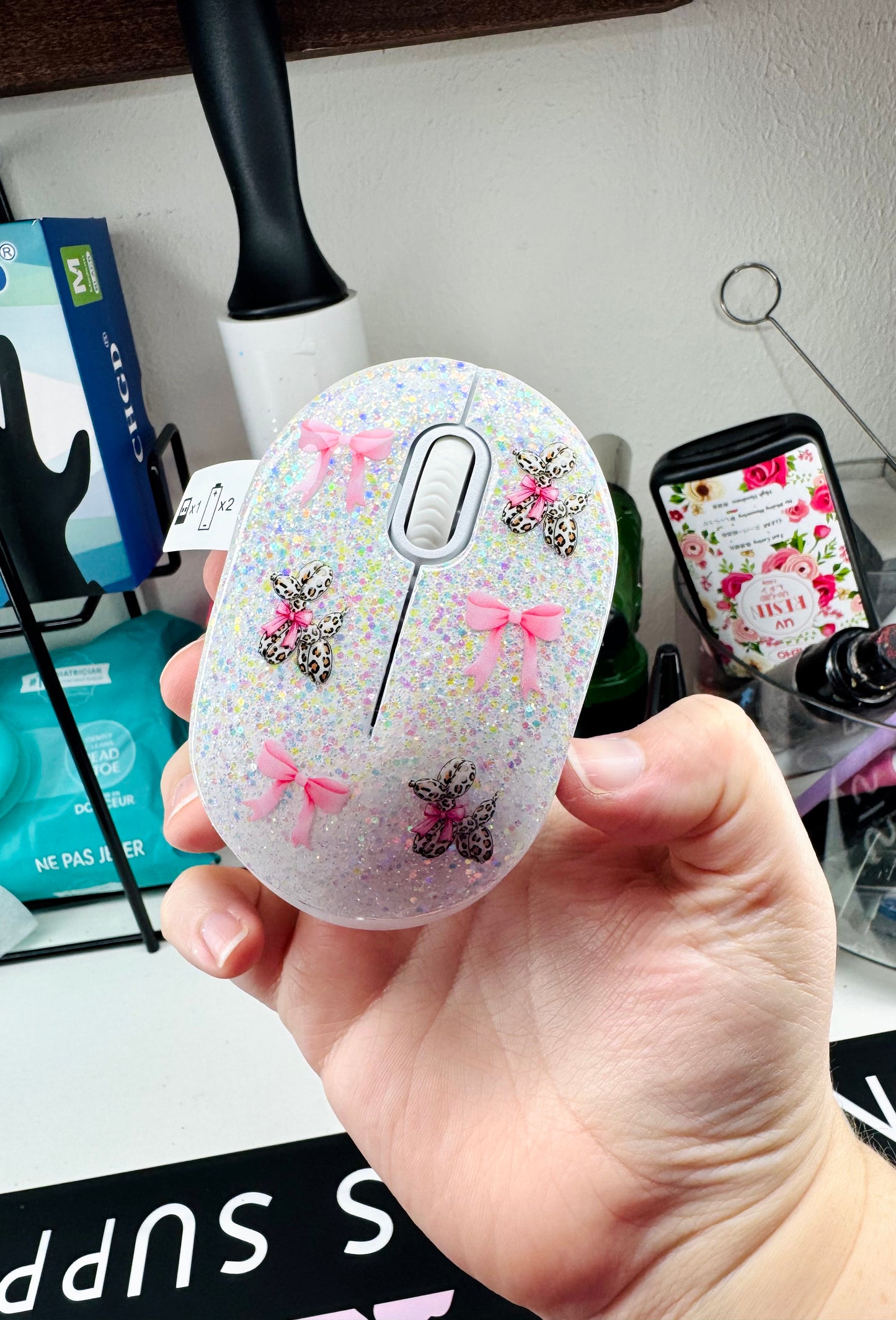 Leopard Balloon Dog Computer Mouse