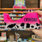 1/2 Cow Print Glitter Tape Dispenser
