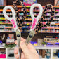 1/2 Leopard Glitter Scissors