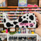 Full Cow Print Glitter Tape Dispenser