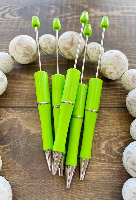 Lime Green Bead-able Pen