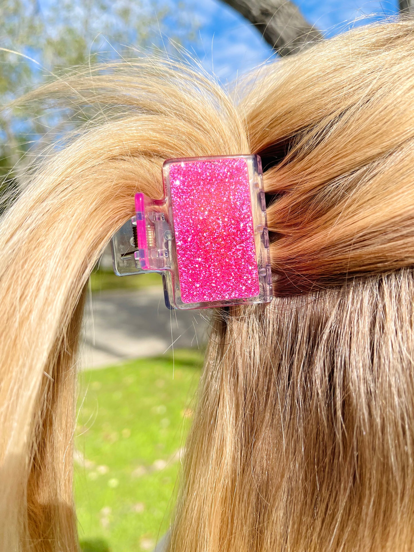 Custom Glitter Small (2 in) Hair Claw Clip