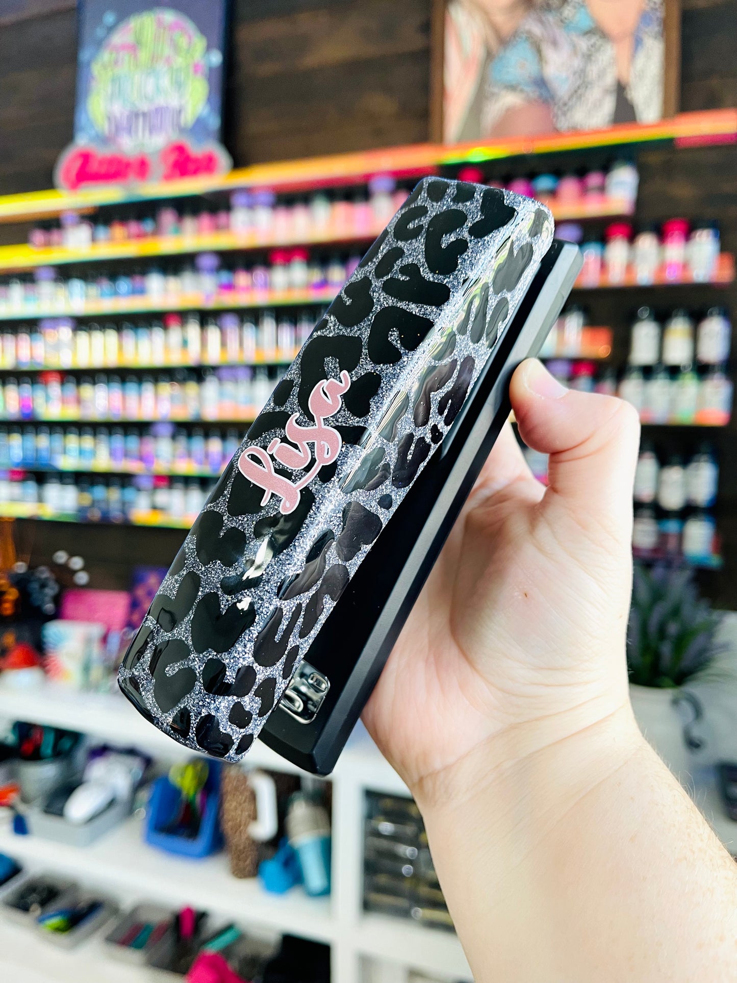 Full Leopard Glitter Stapler