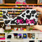 Full Cow Print Glitter Tape Dispenser