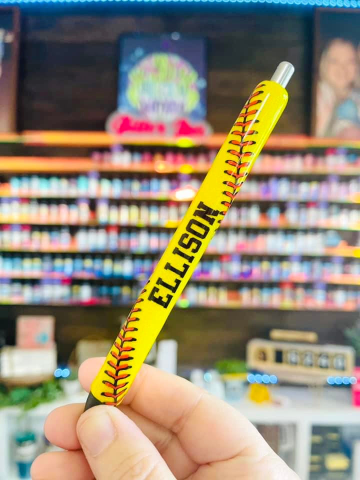 Baseball/Softball Glitter Pen