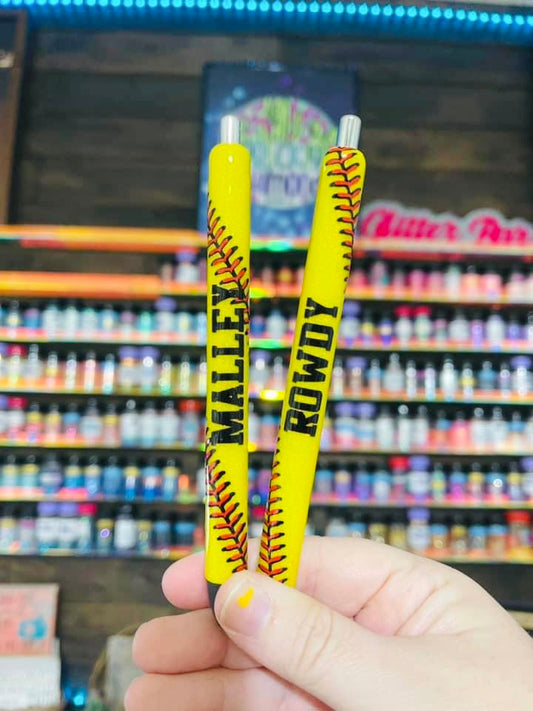 Baseball/Softball Glitter Pen