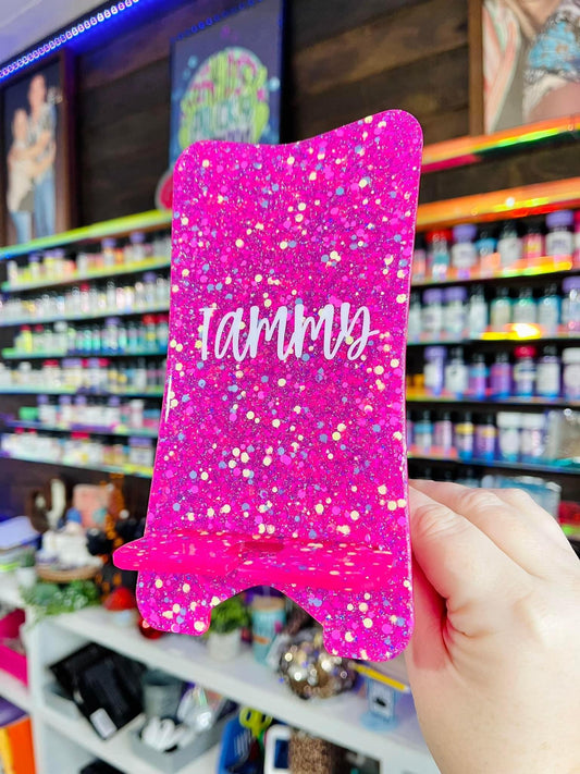 Custom Glitter Phone Stand