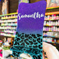 Custom 1/2 Leopard Glitter Phone Stand