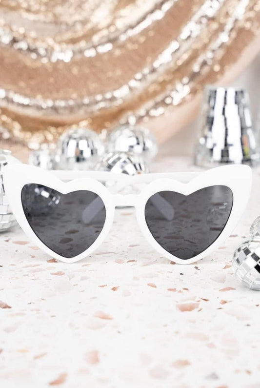 white heart sunglasses