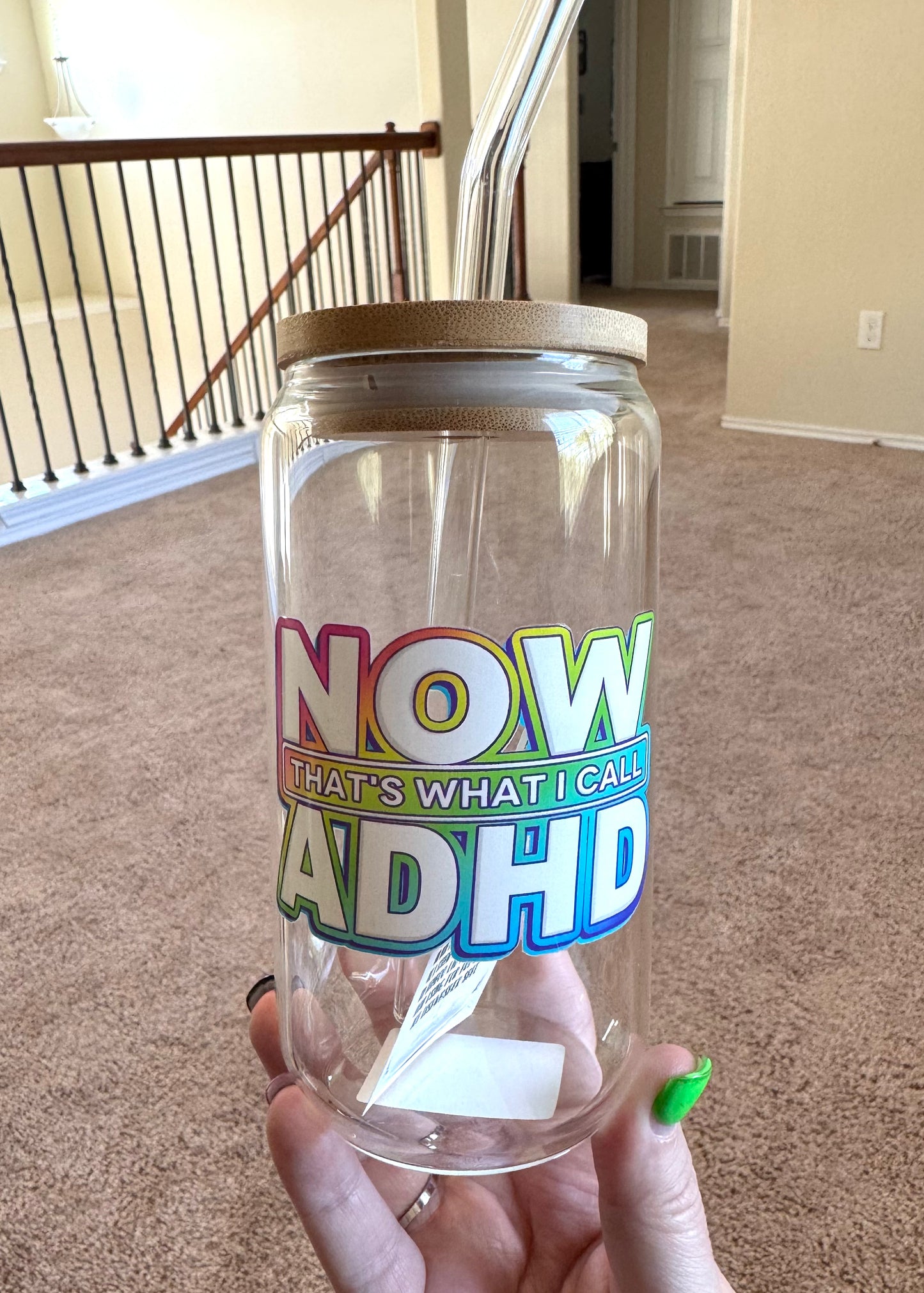 now thats what i call adhd coffee glass