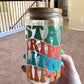 FLAWED stay trippy little hippy coffee glass