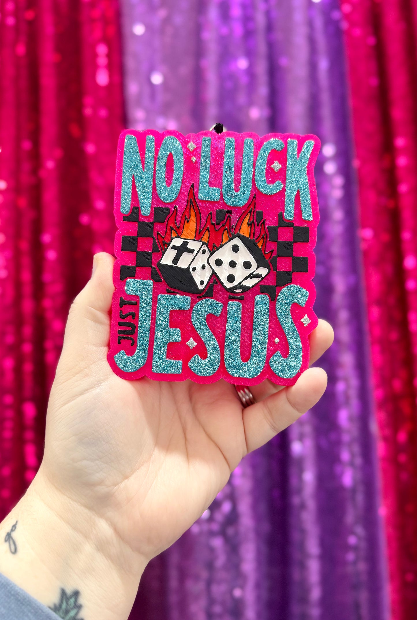 No Luck Just Jesus SCENT: Cherry Crisp