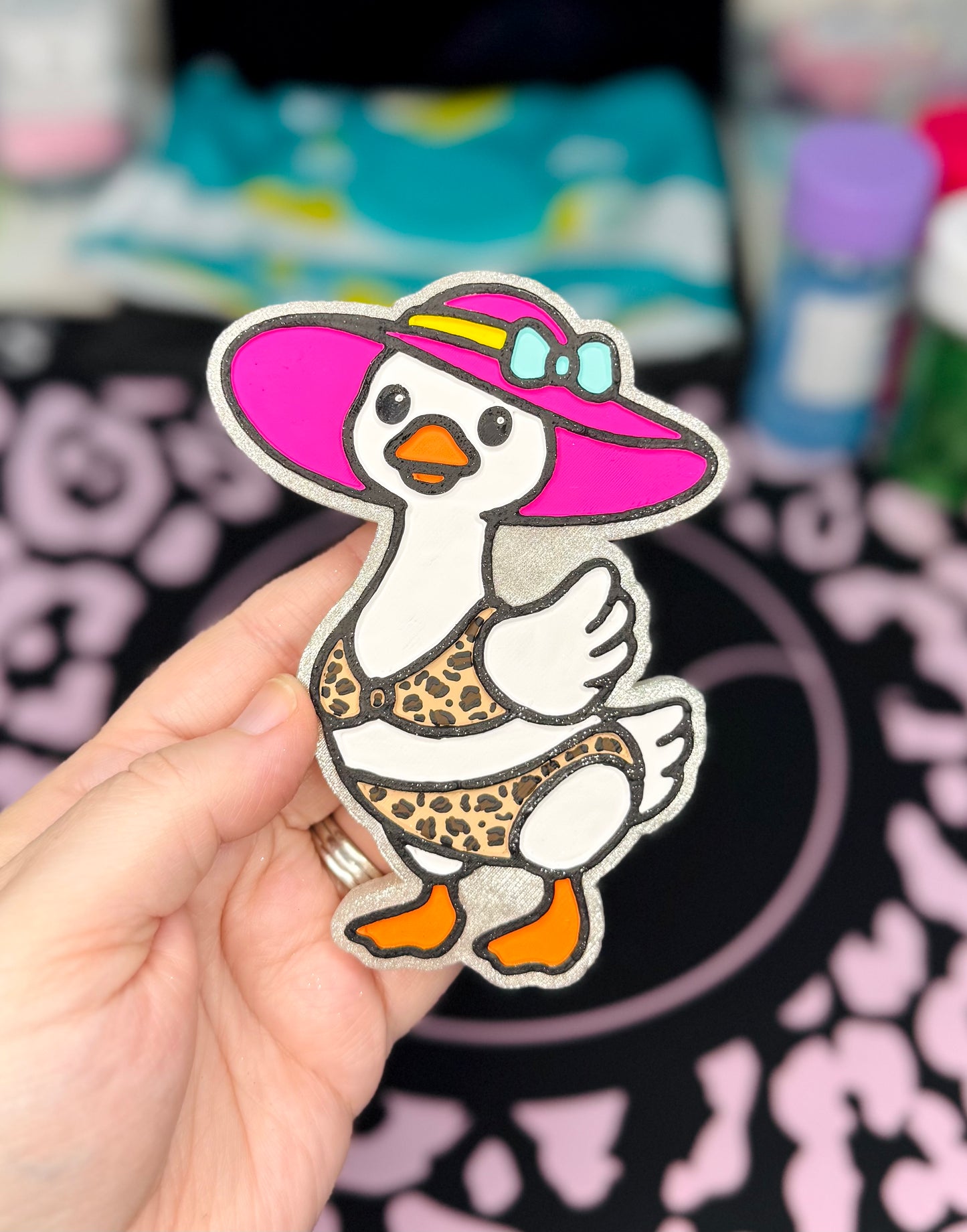 BIKINI GOOSE IN FLUFFY TOWELS