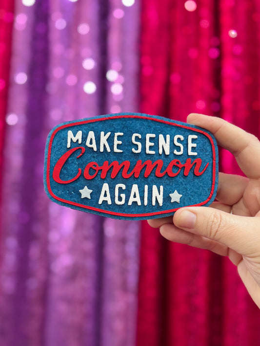 MAKE SENSE COMMON AGAIN IN STRAWBERRY LEATHER
