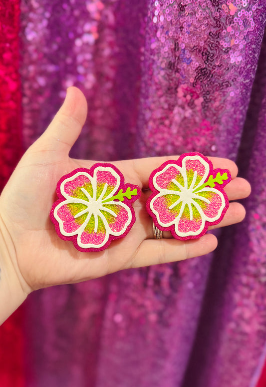HIBISCUS VENTS IN WHITE STRAWBERRY BELINI