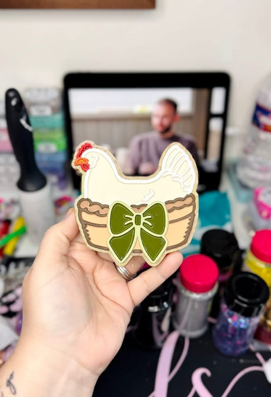 HEN ON A NEST FRESHIE